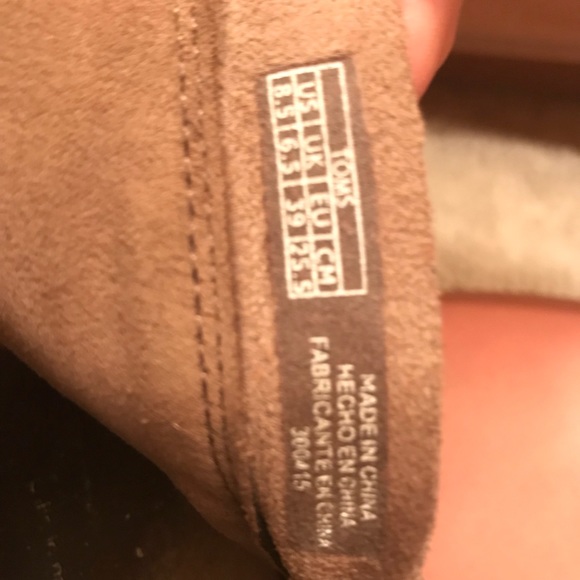 Taupe TOMS heeled open toe booties 8.5 - Picture 6 of 6